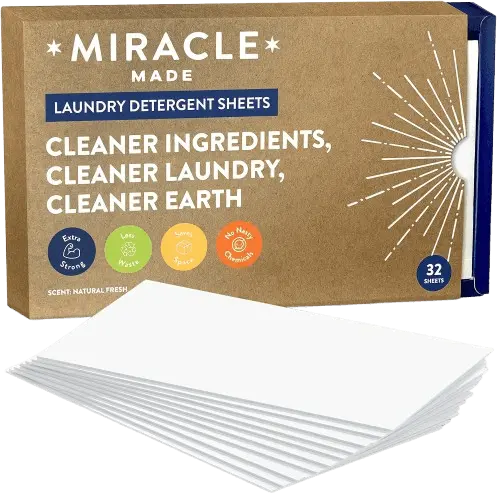 Miracle laundry detergent sheets