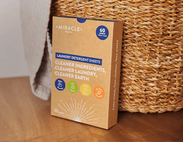 Miracle laundry detergent sheets