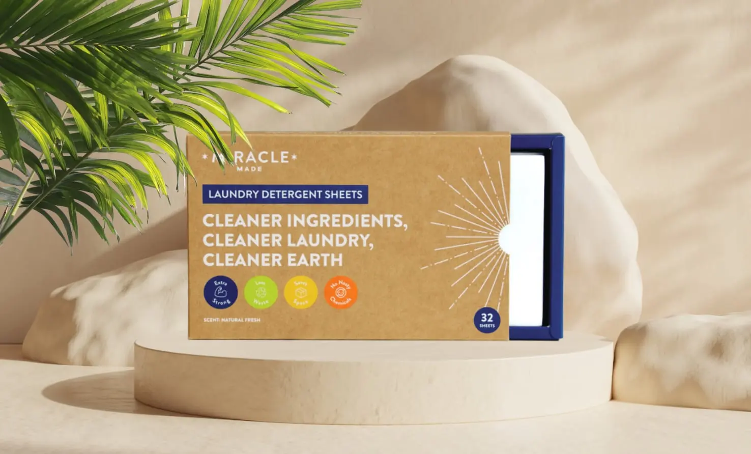 Miracle laundry detergent sheets